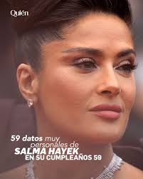 Difícil de creer, pero Salma llegó a los 59 y para celebrar te contamos  datos que muy pocos conocen sobre la exitosa y muy querida veracruzana. ❤👌  Encuéntralos en el primer comentario. #salmahayek