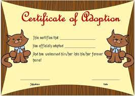 Free to download and print. Toy Adoption Certificate Template 13 Free Word Templates Beautiful Designs Demplates