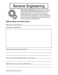 Reverse Engineering Printable Worksheets Printable Worksheets Engineering Chemistry Worksheets