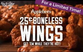 25 boneless wings at applebees how
