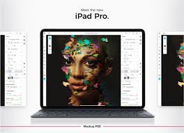 Free Apple New 2018 Ipad Pro Mockup Psd Ipad Pro Apple New Ipad