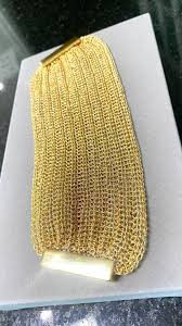 Bracelete em crochê fio metal ouro, 7cm largura, renda fechada com fio  duplo, fecho magnético.