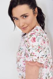 Dámská košilka Aromatica bílá s květy