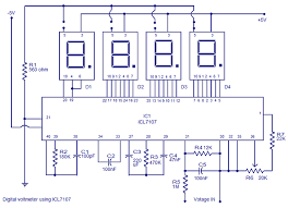 Digital Voltmeter Using Icl7107 Electronics Circuit Electronic Engineering Analog To Digital Converter
