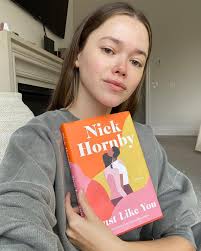 vlbookclub 📚Just Like You by Nick Hornby. I've been stuck in a reading  slump for the past few weeks, partly because I haven't had time but I've  also been struggling to get