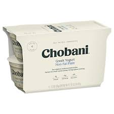Chobani Yogurt Greek Non Fat Plain 4 5 3 Oz Safeway