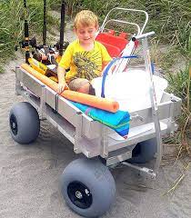 When folded, the cart is only 10 inches thick. Best Beach Carts For 2021 Outerbanks Com