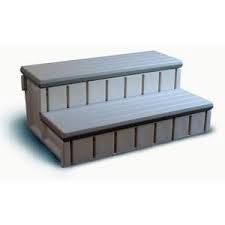 Confer Plastics Spa Step W Storage Gray Np5653 The Home Depot Hot Tub Accessories Hot Tub Outdoor Hot Tub Steps