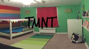 Here, we have some various recommended ninja turtle bedroom furniture starting from wall decor, chairs, to the bedding. Teenage Mutant Ninja Turtle Themed Bedroom For Toddler Youtube