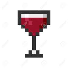It would be nice if i could transfer this into a cross stitch embroidery pattern. Glass Wine Pixel Art Cartoon Retro Game Style Royalty Free Cliparts Vectors And Stock Illustration Image 82893906