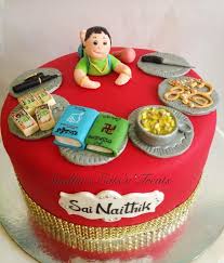 Traditional Telugu Style Rice Eating Cermony Cake For Baby Boy Baby Girl Cakes Baby Boy Cakes Baby Bump Cakes