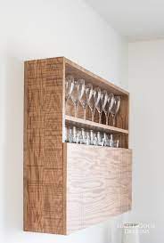 Bathroom medicine cabinet 4 shelves farmhouse bath rustic country chic handcraft. How To Make A Diy Wall Mounted Bar Cabinet Hazel Gold Designs