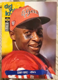 1995 Upper Deck Collector's Choice Jerry Rice #36 San Francisco 49ers