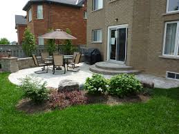 Back patio privacy metal yellow chairs. Front Yard Landscape Design For Small Spaces