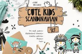 I'd absolutely love to see what you create with this set! Cm Cute Kids Scandinavian Set 2281372 Gfxtra