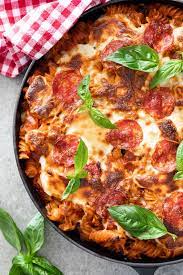 Pizza Pasta Bake Simply Delicious Recipe Pizza Pasta Bake Pasta Recipes Pasta Dinners