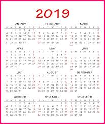 2019 Calendar Pdf Template In 2020 Calendar 2019 Template Calendar Template Free Printable Calendar Templates