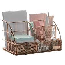 Rose Gold Desk Organizer For Women All In One Desktop Organizer With Pen Holder Best Offer Organized Desk Drawers Rose Gold Room Decor Gold Room Decor The pen holder is a mini or is that giant 555 timer chip.