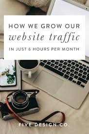 How To Grow Your Website Traffic With Tailwind Five Design Co Website Traffic Content Marketing Business Blog