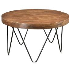 Hankins Round Cocktail Table With Tray Top Mango Wood Coffee Table Coffee Table Wood