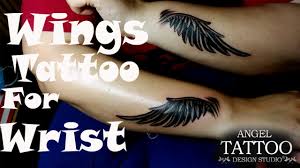 Considering designs of angel wing tattoos? Angel Wings Tattoo On Wrist For Girls Angel Wings Tattoo Designs For Wrist Youtube
