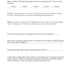 Solved Part A Which Of The Following Number Of Bytes Ar