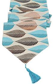Elegant Multi Size Jacquard Table Runners Livebycare For Home Decorative Coffee Table 13 X 48 Inches Polyester Blu Blue Table Runner Blue Table Luxury Tabletop
