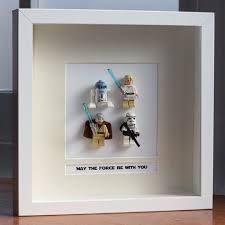 Star Wars Framed Mini Figures Tatooine Made F Folksy Idees Deco Enfant Idee Deco Idees Lego