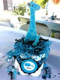 Blue Baby Shower Centerpieces Baby Shower Ideas Baby Shower Giraffe Giraffe Baby Shower Theme Safari Baby Shower Boy