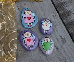Steine Bemalen Glucksteine Schutzengel Steine Bemalen Schutzengel Basteln Basteln Mit Steinen