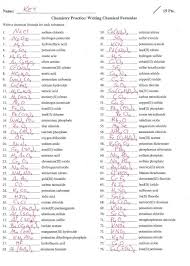Chemical Formula Writing Worksheets Answer Key Teaching Chemistry Chemical Formula Chemistry Lessons