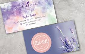 Some argue that business cards are no longer useful, yet these paper handshakes serve as a tangible reminder of our product. Young Living Business Card Pre Made Template On Behance
