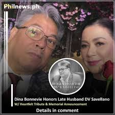 Actress Dina Bonnevie honored her late husband, DV Savellano, with a  heartfelt tribute and announced plans for a memorial in his honor.