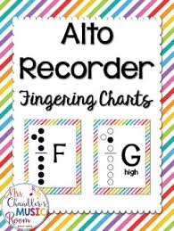 Alto Recorder Fingering Charts