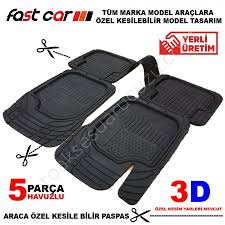 Oto Paspas 3d Havuzlu 5 Parca Tum Marka Model Araclar Icin Ozel Tasarim Arac Ici Araba Paspas