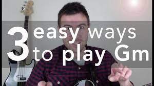 To practice the gm chord, first strum all the strings together at once. G Minor Chord 2 Super Easy Gm Chords For Beginners Youtube