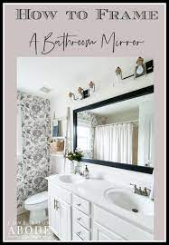So you should try out this step towards having a lovely floating mirror. How To Frame A Bathroom Mirror Love Your Abode