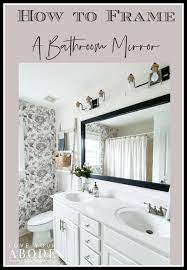 How to install driver mirror. How To Frame A Bathroom Mirror Love Your Abode