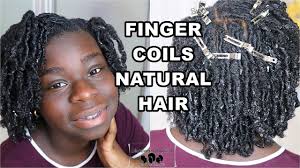 Smooth the little coils through the ends and give it a little twirl on your finger. How To Do Finger Coils On Type 4 Natural Hair Youtube