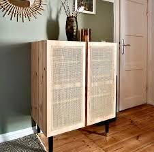 Diy Ikea Hack Rattan Fronten Fur Ikea Ivar Schrank Ikea Hacks In 2020 Ivar Schrank Ikea Ivar Raumteiler Ikea