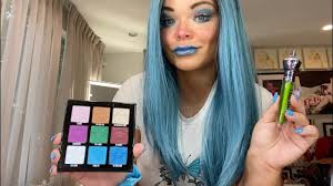 Trish looked amazing but i flopped lol it was fun to follow a trisha paytas makeup tutorial even if it was a. Blue Hair Mini Controversy Palette Makeup Look Youtube