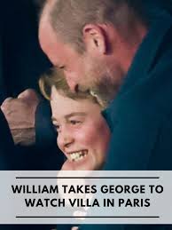 Prince William and George Attend Aston Villa Match in Paris