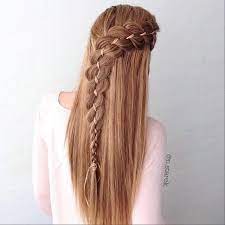 Half Up Four Strand Trends Style Long Hair Styles Hair Hair Beauty