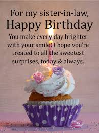 Heartfelt Happy Birthday Card For Sister In Law Birthday Greeting Cards By Davia Happy Birthday Wishes Sister Birthday Wishes For Sister Sister Birthday Card