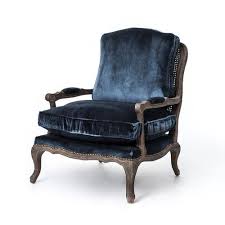 Arcadian Armchair Blue Velvet Accent Chair Armchair Blue Velvet Chairs