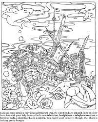 Kids use a key to color the page and reveal a hidden acorn picture. Dover Hidden Objects Coloring Page Hidden Pictures Hidden Picture Puzzles Hidden Pictures Printables