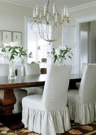 Contemporary style parsons chair for dining room, kitchen or living room. Guest Post Dressing Up Dining Chairs Slipcovers For Chairs Neutral Dining Room Dining Room Inspiration