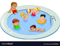 Swimming cartoon images for kids. Cartoon Kids Swimming Pool Cartoon