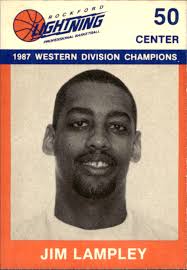 1987-88 Rockford Lightning CBA #5 Jim Lampley Arkansas