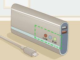 One light means 25% charge, two means 50%, three means 75% and four means 95% charged. 3 Ways To Choose A Power Bank Wikihow